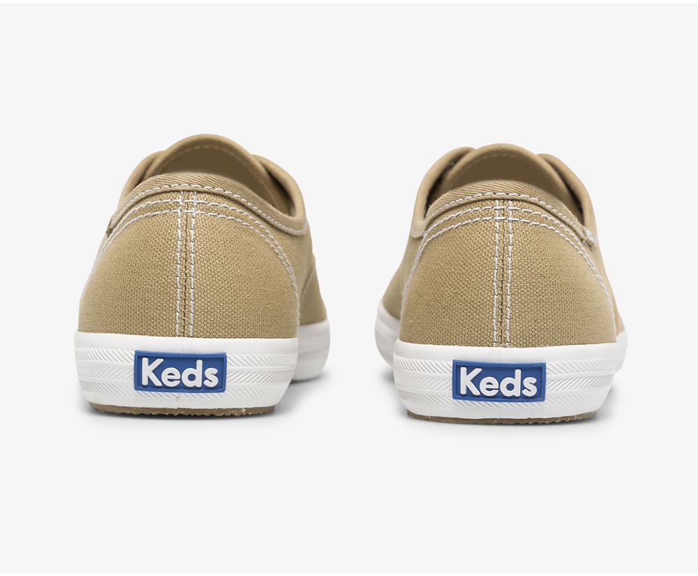 Tenis Keds Mujer Marrom - Champion Seasonal Organic Cotton Lona - 1056-HIRDA